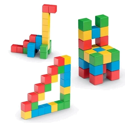 Магнітні кубики Geomag Magicube FColor Recycled Crystal еко 64 деталі (57): Кількість деталей, шт. 64