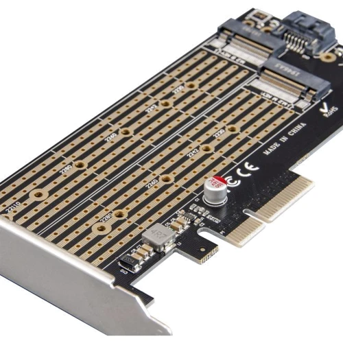 Frime PCI-E x4 to M.2 (B&M Key) NVMe (ECF-PCIEtoSSD002.LP): Тип Плата расширения