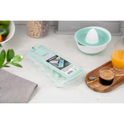 Форма для льда Ardesto Fresh с крышкой голубой тифани (AR1104TP)