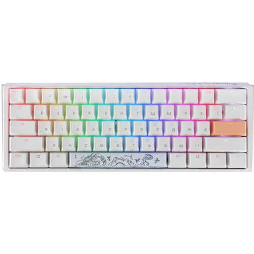 Клавиатура Ducky One 3 Mini Cherry MX Red RGB White UA (DKON2161ST-RUAPXPWWWSC1)