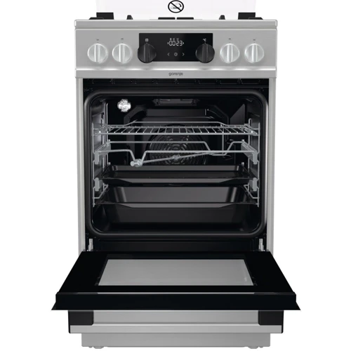 Плита комбинированная Gorenje KS5350XF: Управление механическое, электронное
