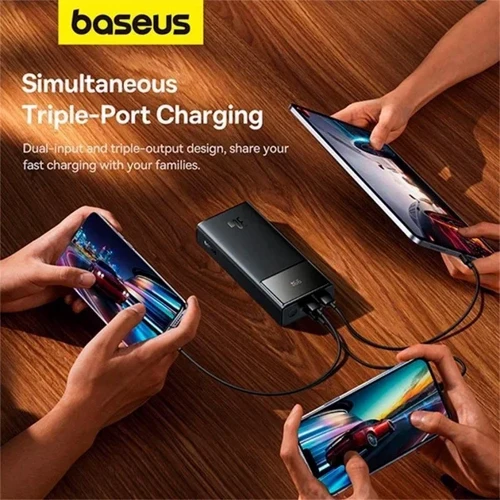 Зовнішній акумулятор Baseus Power Bank 30000mAh Star-Lord Digital Display Fast Charging 30W Cluster Black (P10022905113-00): Вбудований кабель немає