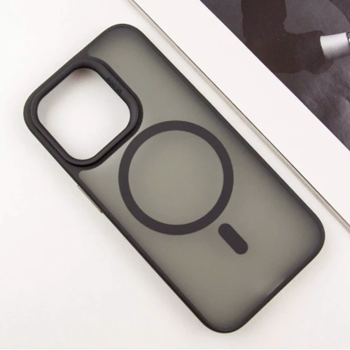 Чехол для iPhone Blueo Skin Friendly Frosted with MagSafe Black for iPhone 13 Pro Max фото 5