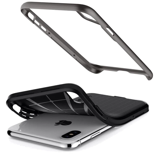 Чехол для iPhone Spigen Neo Hybrid Gunmetal (065CS24838) for iPhone Xs Max: Тип чехла накладка на заднюю часть