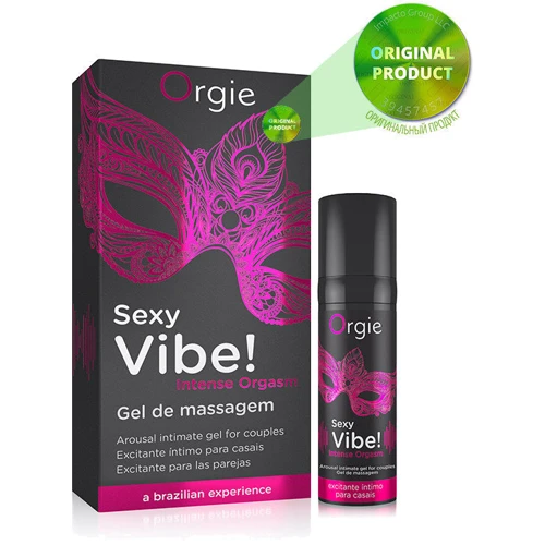 Жидкий вибратор Orgie Sexy Vibe! Intense Orgasm, 15 мл, тепло-холод, очень мощный