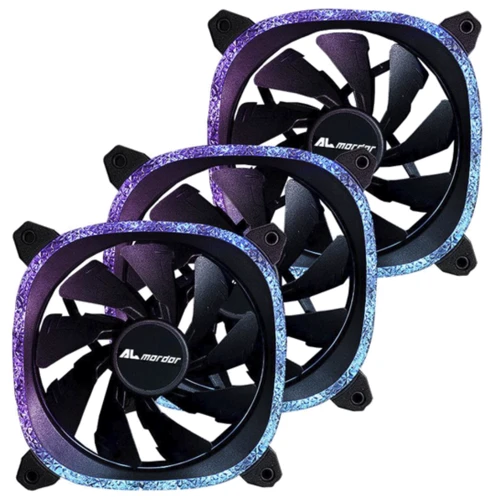 Кулер ALmordor Stardust XD120 3-pack Black (ALSDXD120BK3)