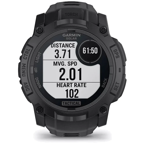 Смарт-часы Garmin Instinct 3 Solar 50mm Tactical Edition Black with Black Band (010-02935-50) фото 10
