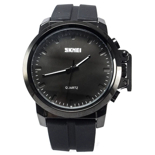 Наручные часы Skmei 1208 Black Silicone: Механизм Кварцевый