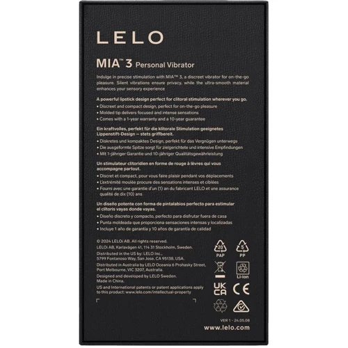 Вибропуля Lelo Mia 3 Deep Rose