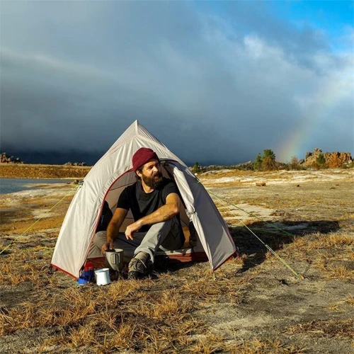 Палатка Naturehike Cloud Up 1 Updated NH18T010-T 20D, серо-красная (6927595730522): Водостойкость тента, мм 4000