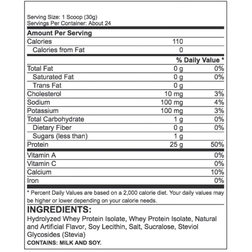 Протеин Dymatize ISO-100 1362 g /48 servings/ Gourmet Chocolate: Вид Изоляты