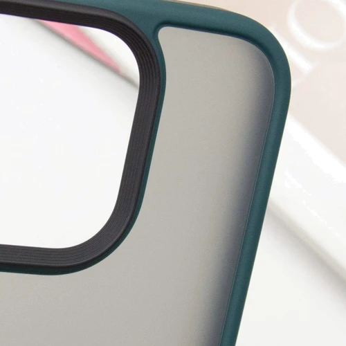 Чехол для iPhone Mobile Case TPU+PC Metal Buttons Green for iPhone 16 Pro Max фото 5