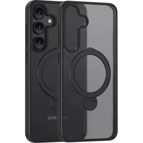 

Mobile Case TPU+PC Colorful Hq Ring MagSafe Black for Samsung S937 Galaxy S25 Edge