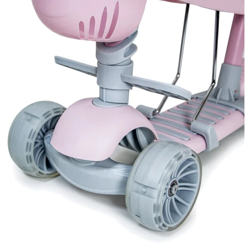 Самокат Scooter Smart 5in1. Pink (многофункциональный, с бортиком) 836618788: Количество колес 3