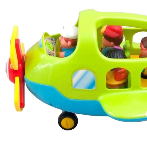 Игровой набор Kiddieland - Самолёт (зеленый), (свет, звук) (39289)
