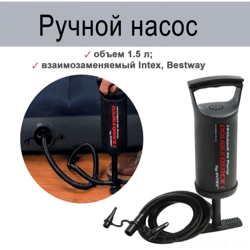 Надувний матрац Intex Classic Downy Airbed синій (64765) фото 11