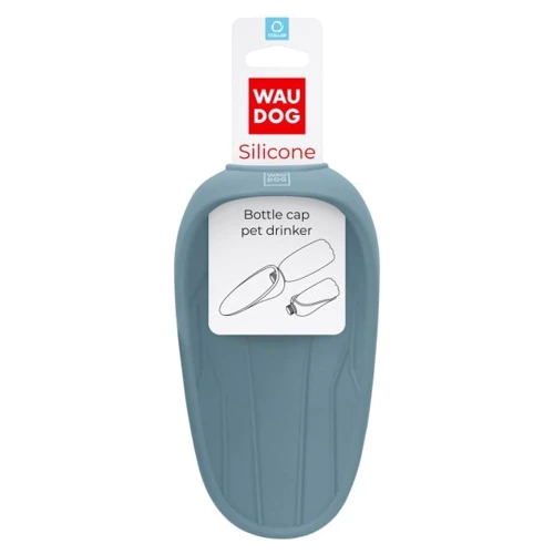Поилка-насадка на бутылку WAUDOG Silicone 165х90 мм серая (507711)