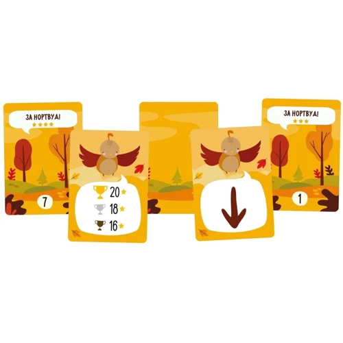 Настільна гра Geekach Games За Нортвуд! (For Northwood! A Solo Trick-Taking Game): Вид карточные