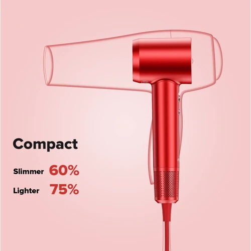 Фен Laifen Swift Special High Speed ​​з іонізацією, 3 насадки, Ruby Red: Кількість швидкостей 2