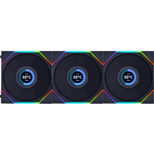 Кулер Lian Li Uni Fan TL LCD 120 Black 3-Pack (G99.12TLLCD3B.00)
