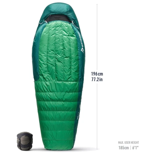 Спальный мешок Sea to Summit Ascent -9C/15F Long Rain Forest Green (STS ASL041101-212004): Тип кокон