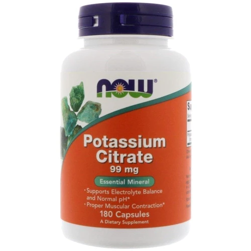 NOW Foods Potassium Citrate 99 mg 180 caps (Калій цитрат)