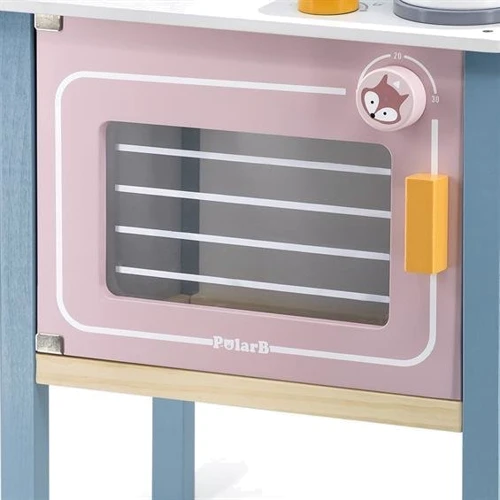 Детская кухня Viga Toys PolarB из дерева с посудой (44027)