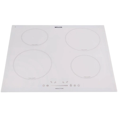 Варильна поверхня електрична WEILOR WIS 642 WHITE: Кількість конфорок 4