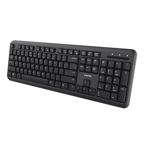 Клавиатура Canyon W20 Wireless Black (CNS-HKBW02-RU): Тип клавиатуры мультимедийная