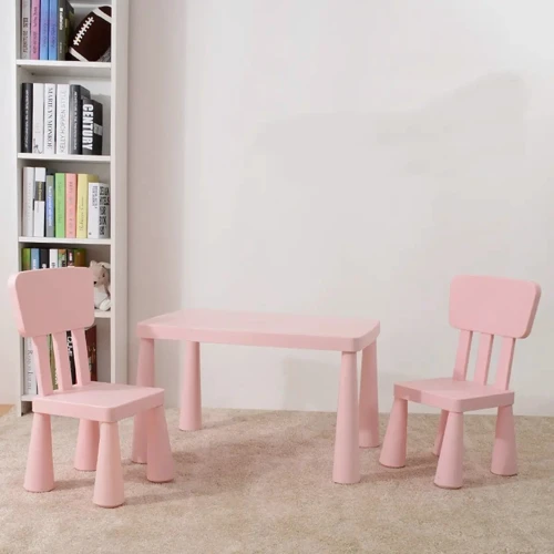 Детский столик с 2-мя стульями Bambi розовый (M 6176-8)
