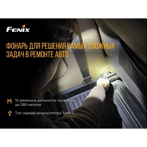 Фонарь туристический Fenix HP25R V2.0: Сертификат защищенности IP66