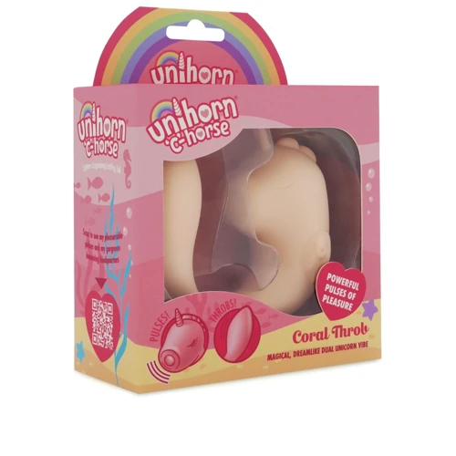Вібратор-єдиноріжка Unihorn - C Horse - Coral Throb, вагінально-кліторальна стимуляція