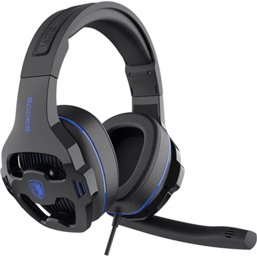 Наушники Sades SA-726 Ppower Black/Blue (sa726blj): Тип конструкции полноразмерные