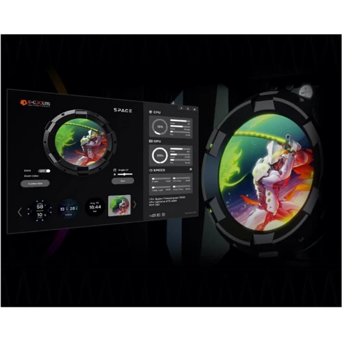 Кулер ID-COOLING Space LCD SL360 XE: Регулировка оборотов широтно-импульсная модуляция (PWM)