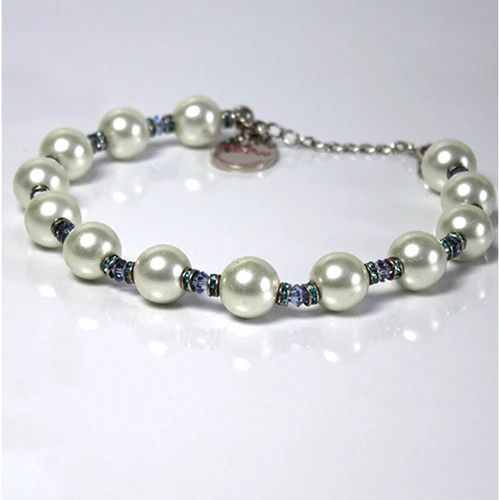 Ожерелье Shiboo Fashion-Pearls ФЭШН жемчуг прозрачный-белый 25 см (38255)