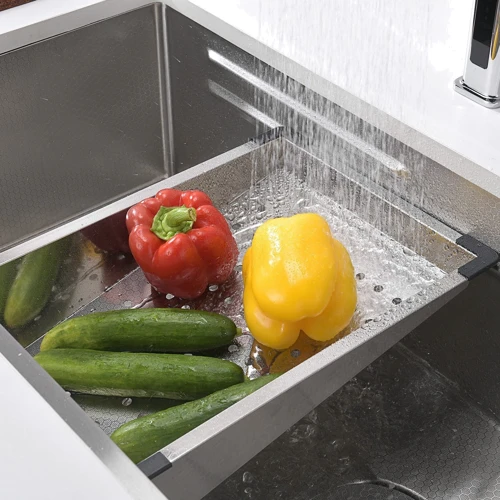 Кухонная мойка Lefton Single Bowl Honeycomb Embossed Anti-scratch Kitchen Sink-KS2201 Brushed Nickel: Количество чаш 1