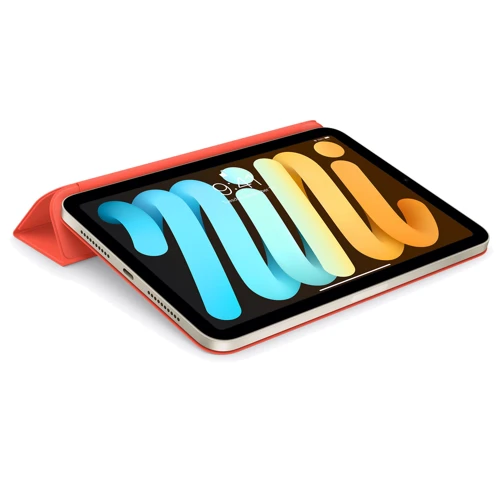Аксессуар для iPad Apple Smart Folio for iPad mini (6th generation) - Electric Orange (MM6J3ZM/A): Особенности Стильный дизайн, Удобно держать в руке, Складывается в подставку, режим автопробуждения/сна