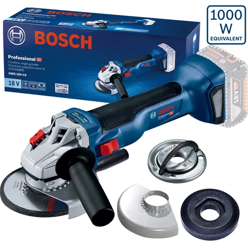 Болгарка (угловая шлифмашина) Bosch GWS 18V-10 (06019J4002): Макс. частота вращения диска 9000 об/мин