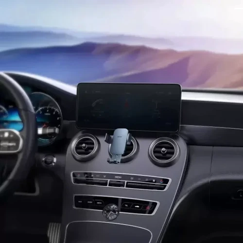 Держатель Baseus Car Holder Air Vent Metal Age II Gravity Dark Grey (SUJS030013) фото 9