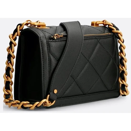Женская сумка кросс боди GUESS ABEY CROSSBODY FLAP черная (HWQB8558210-BLA): Тип ручки Длинная ручка, На цепочке