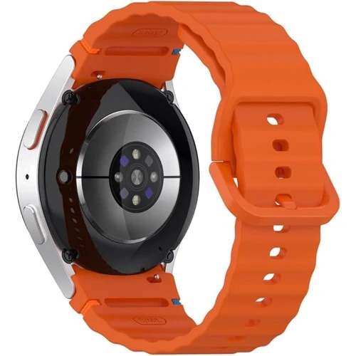 BeCover Strap Ribbed Tape Orange для Samsung Galaxy Watch (20mm) 4 40mm-44mm/5 40-44mm/6 40-44mm/7 40-44mm (712046) фото 5