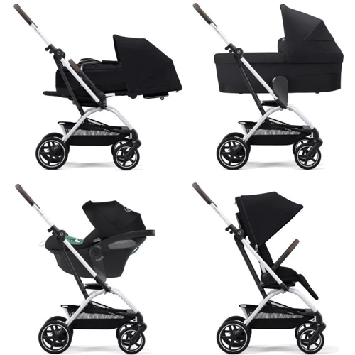 Прогулянковий візок Cybex Eezy S Twist+ 2 SLV B Moon Black з бампером (522001087) фото 11