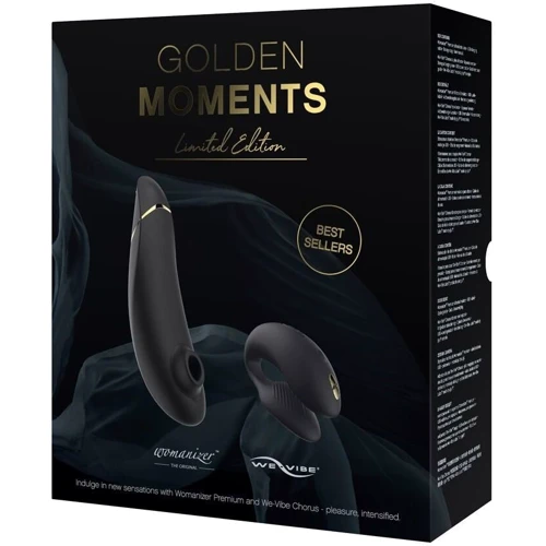 Премиальный подарочный набор Golden Moments: Womanizer Premium и We-Vibe Chorus Black