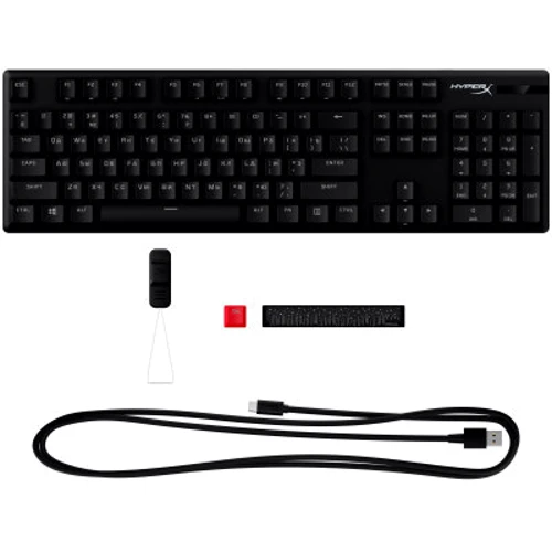 Клавіатура HyperX Alloy Origins PBT RGB Mechnical Red (639N3AA): Додатково подсветка клавиш