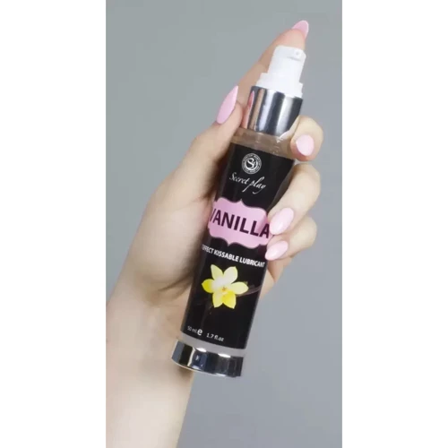 Ароматизированный гель лубрикант и массажное масло 2в1 Secret Play - Vanilla Hot Effect Kissable Lubricant, 50 ml