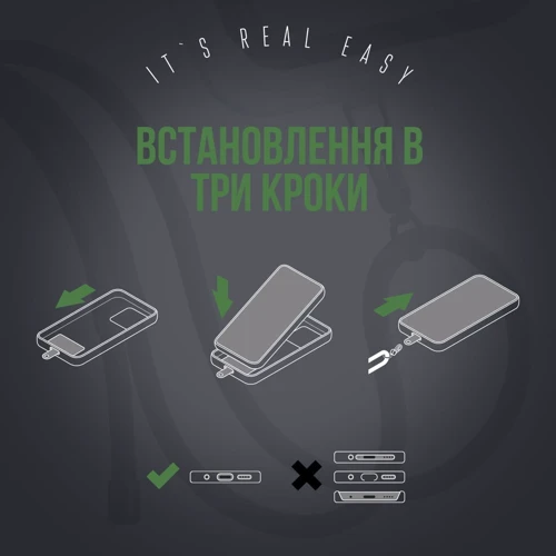 Ремешок для смартфона ArmorStandart Rope Titanium Fern with Clear holder (ARM76102) фото 4