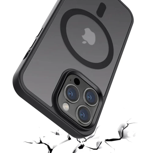 Чохол для iPhone Mobile Case TPU+PC Metal Buttons with MagSafe Colorful Black для iPhone 13 Pro Max: Тип аксесуара чехол