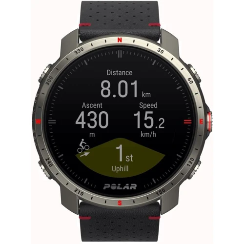 Смарт-годинник Polar Grit X Pro Titan Perforated Leather Strap (725882058726): Матеріал корпуса титан