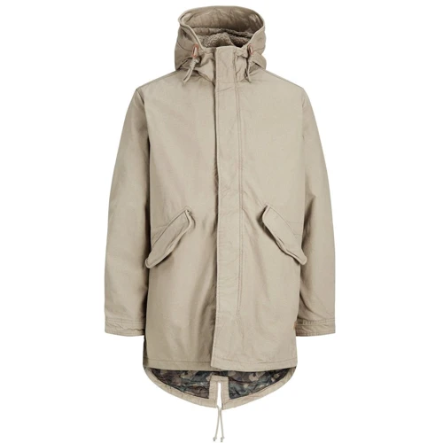 Парка Jack & Jones 63335819 50 бежевая демисезон с капюшоном: Длина рукава Длинный