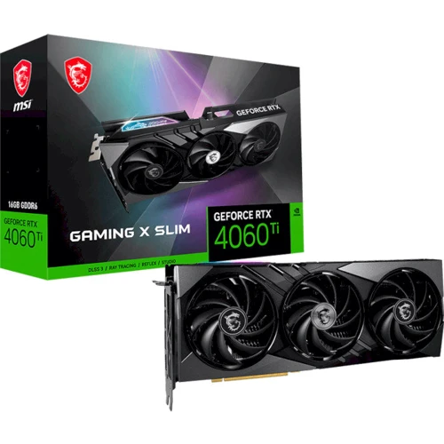 Видеокарта MSI GeForce RTX 4060 Ti GAMING X SLIM 16G